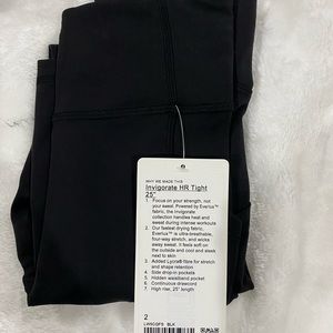 Lululemon HR tight 25” legging pair 3/4. Never worn